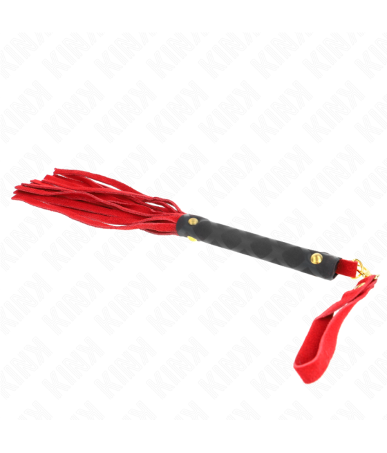 Kink - lÃtigo mini piel de ante rojo 30 cm