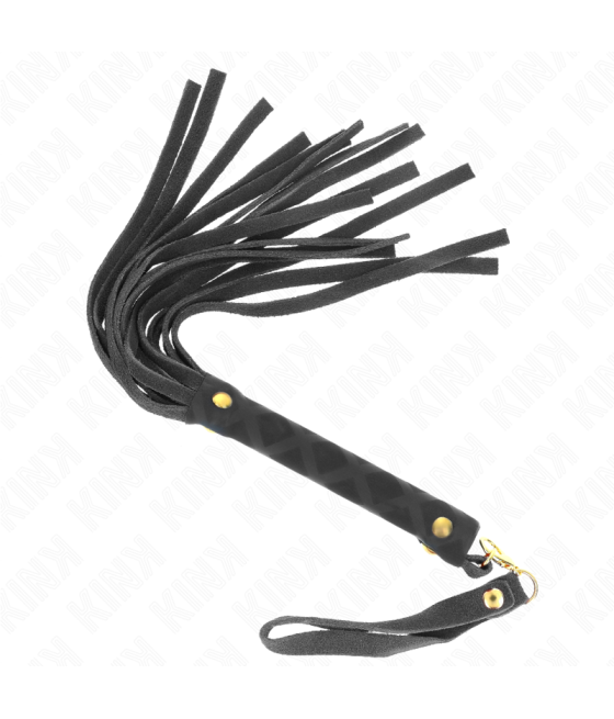 Kink - lÃtigo mini piel de ante negro 30 cm