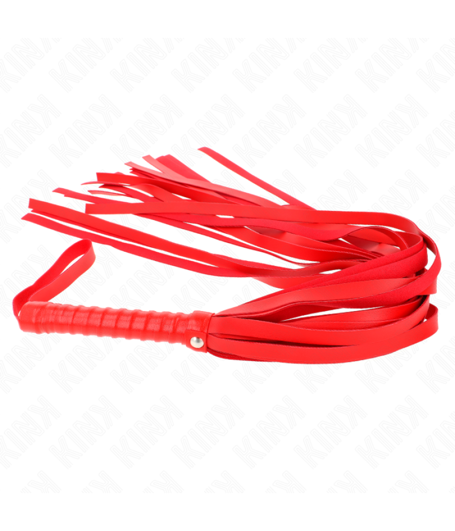 Kink - lÃtigo de cola larga y mango corto rojo 70 cm