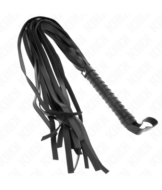 Kink - lÃtigo de cola larga y mango corto negro 70 cm