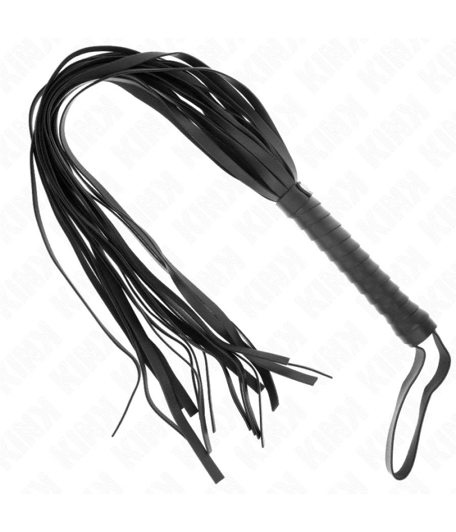 Kink - lÃtigo de cola larga y mango corto negro 70 cm