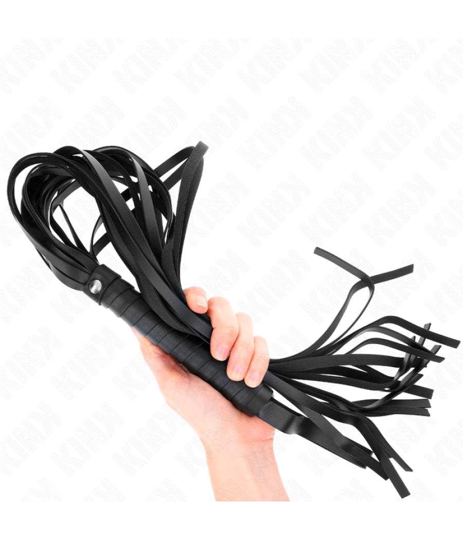 Kink - lÃtigo de cola larga y mango corto negro 70 cm