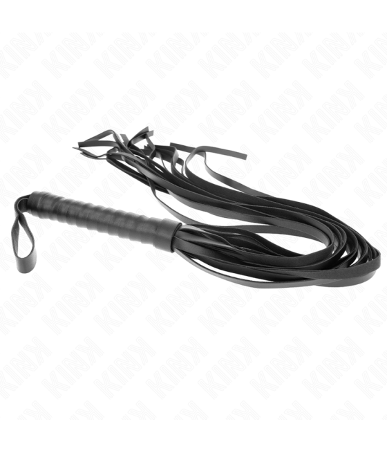 Kink - lÃtigo de cola larga y mango corto negro 70 cm
