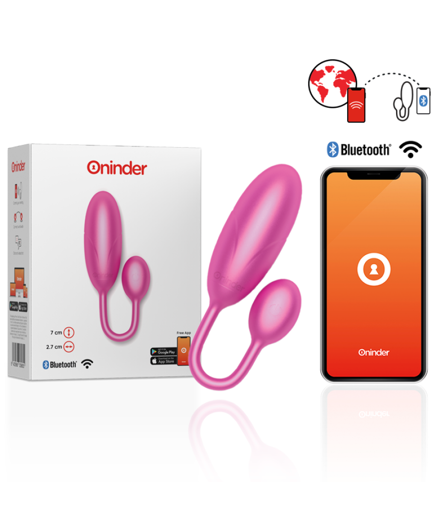 Oninder - denver huevo vibrador 7 x 2.7 cm - app gratuita