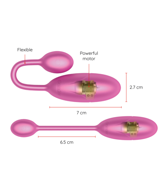 Oninder - denver huevo vibrador 7 x 2.7 cm - app gratuita
