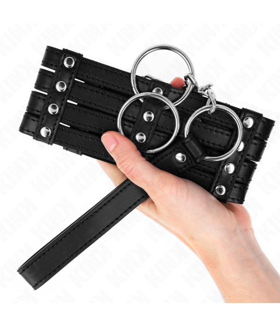 Kink - collar con correa 65 cm estilo sub ajustable 35-51 cm x 7 cm