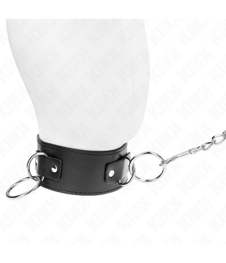 Kink - collar con correa 65 cm 3 anillos modelo 2 ajustable 36-43 cm x 5 cm