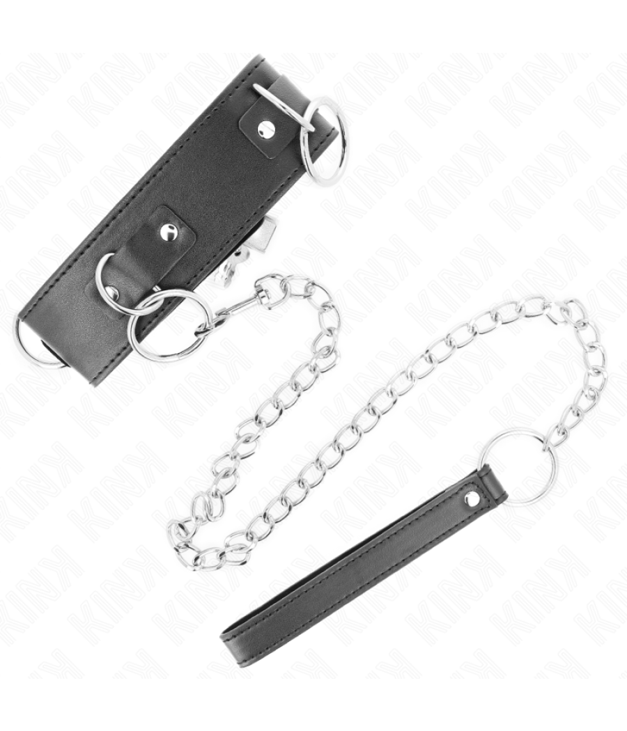 Kink - collar con correa 65 cm 3 anillos modelo 2 ajustable 36-43 cm x 5 cm