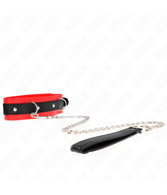 Kink - collar con correa 65 cm modelo bÁsico modelo 3 rojo 53 x 5 cm