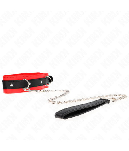 Kink - collar con correa 65 cm modelo bÁsico modelo 3 rojo 53 x 5 cm