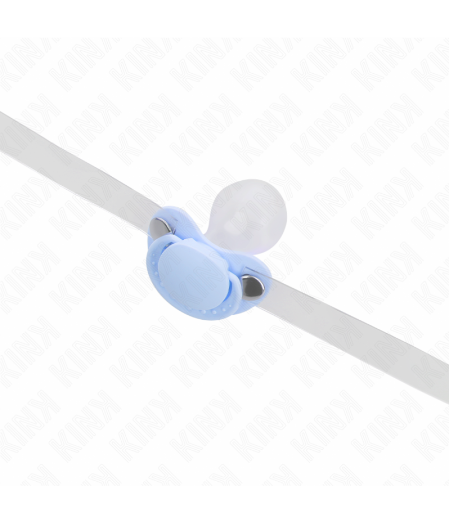 Kink - mordaza forma chupete 5.5 x 4 cm celeste ajustable 43-60 cm