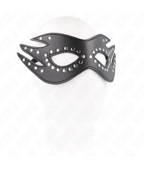 Kink - mÁscara de polipiel con remaches modelo 3 26 x 9.5 cm