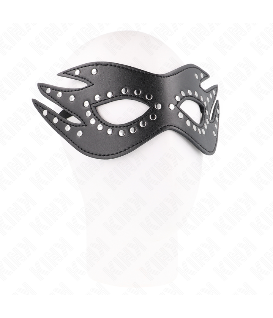 Kink - mÁscara de polipiel con remaches modelo 3 26 x 9.5 cm