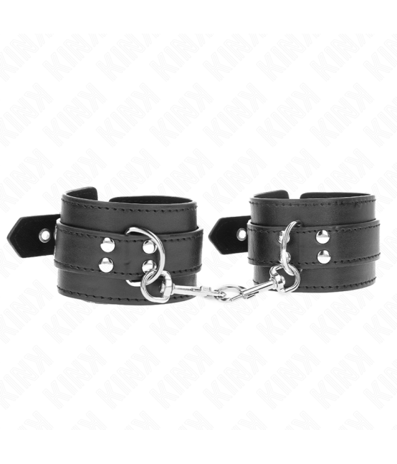 Kink - muÑequeras con tachuelas negro 35 x 6 cm