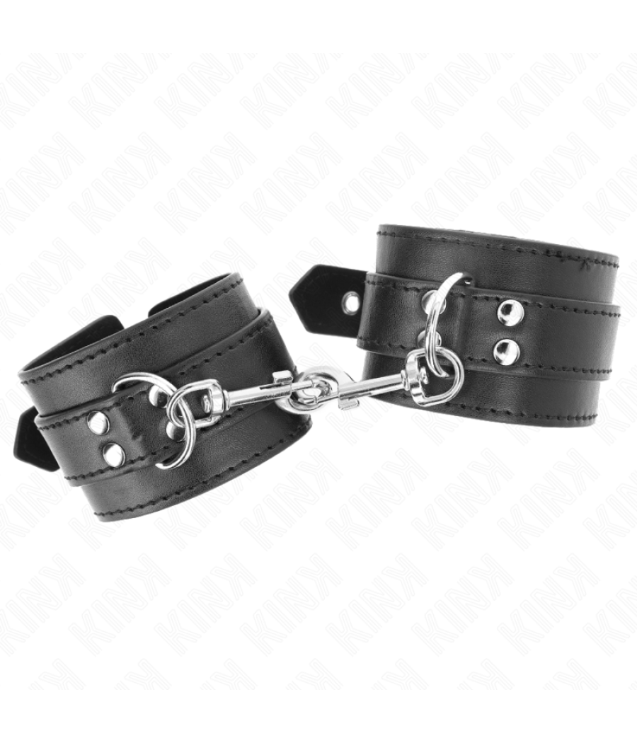 Kink - muÑequeras con tachuelas negro 35 x 6 cm