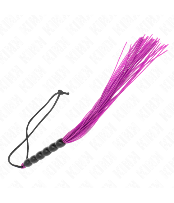 Kink - mini lÁtigo de silicona con agarre 6 bolas morado 26 cm