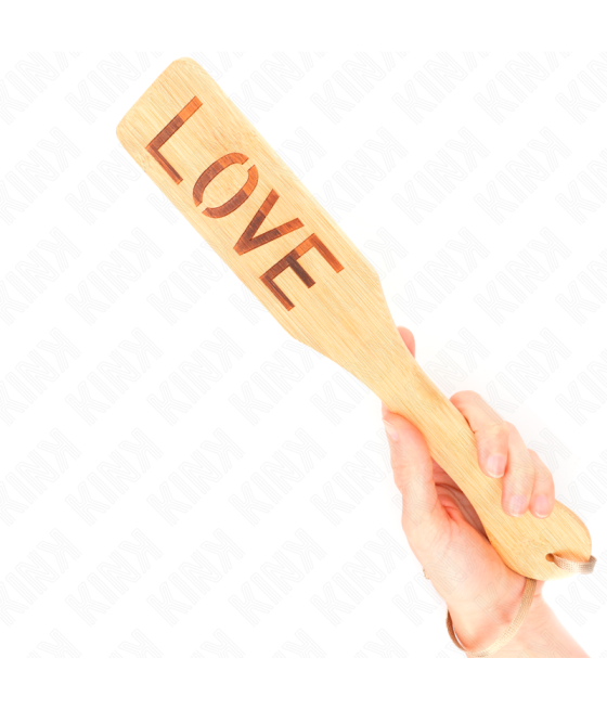 Kink - pala de bambÚ palabra love 32 x 5.5 cm