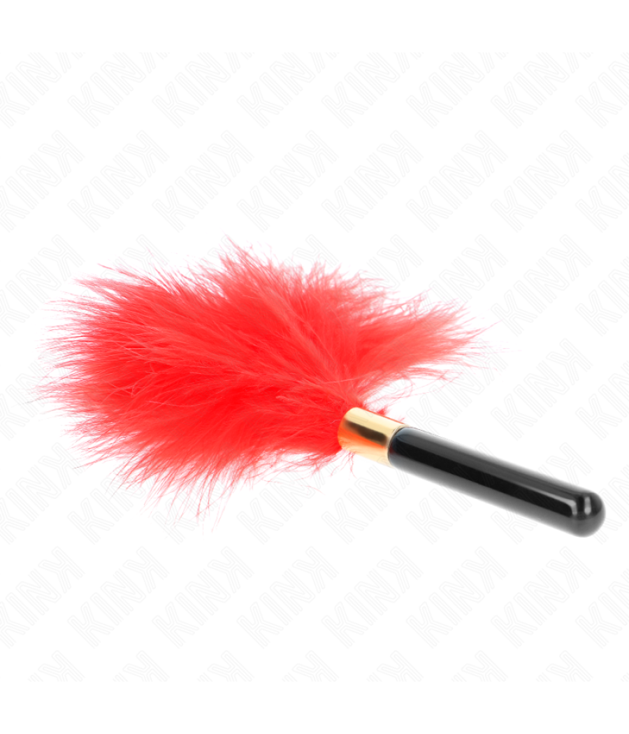 Kink - plumas para cosquillas metal dorado rojo 18 cm