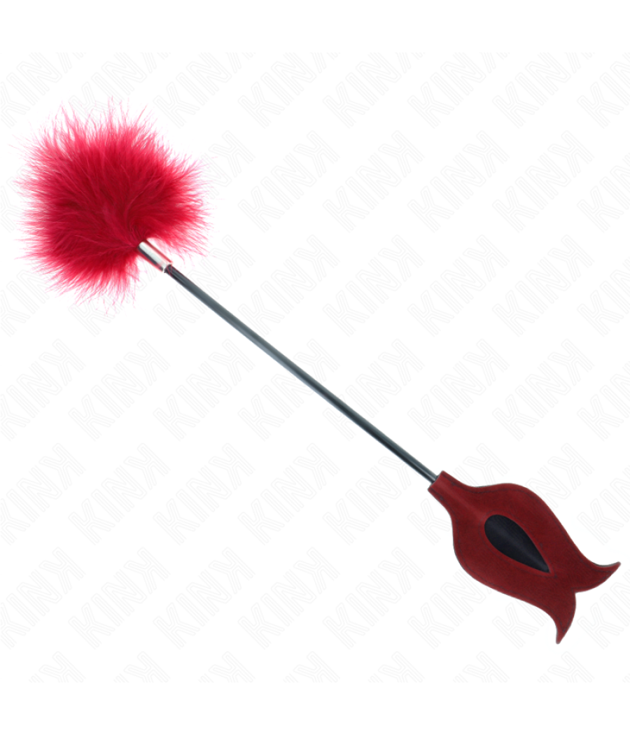 Kink - plumas para cosquillas con paleta forma de rosa 38 cm