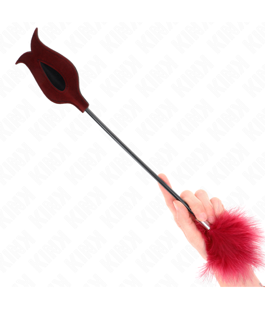 Kink - plumas para cosquillas con paleta forma de rosa 38 cm