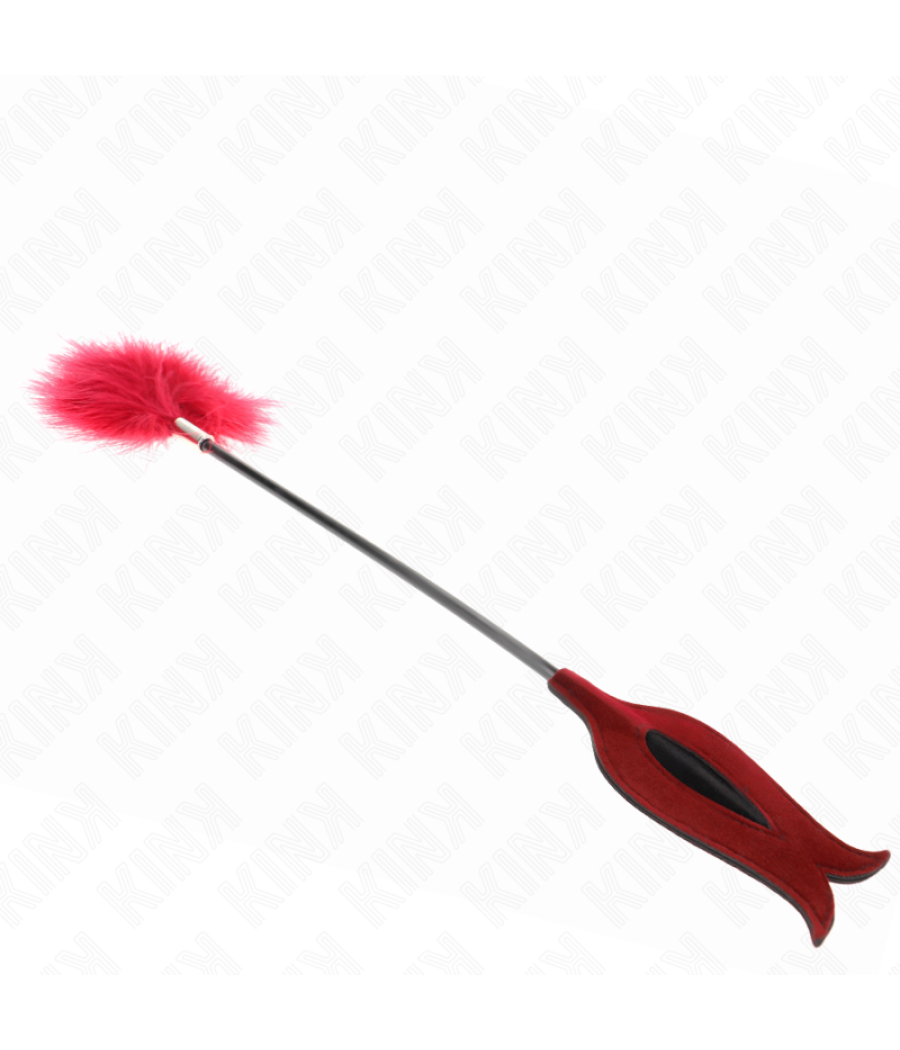 Kink - plumas para cosquillas con paleta forma de rosa 38 cm