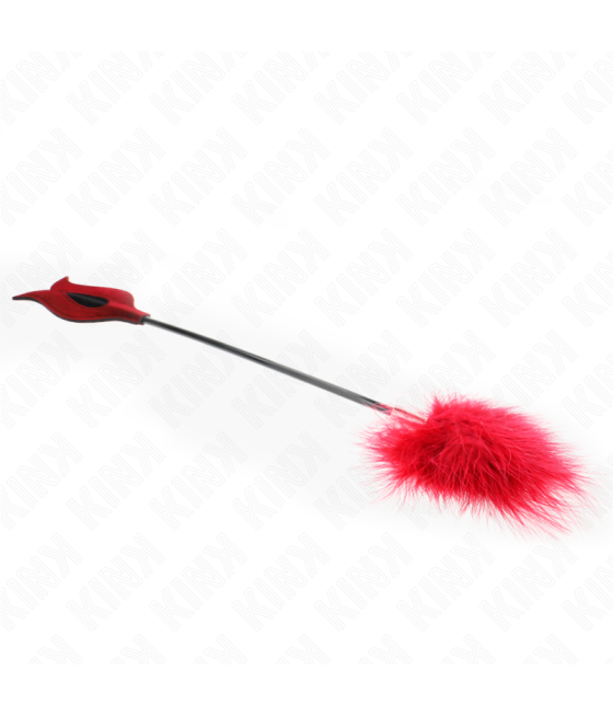 Kink - plumas para cosquillas con paleta forma de rosa 38 cm
