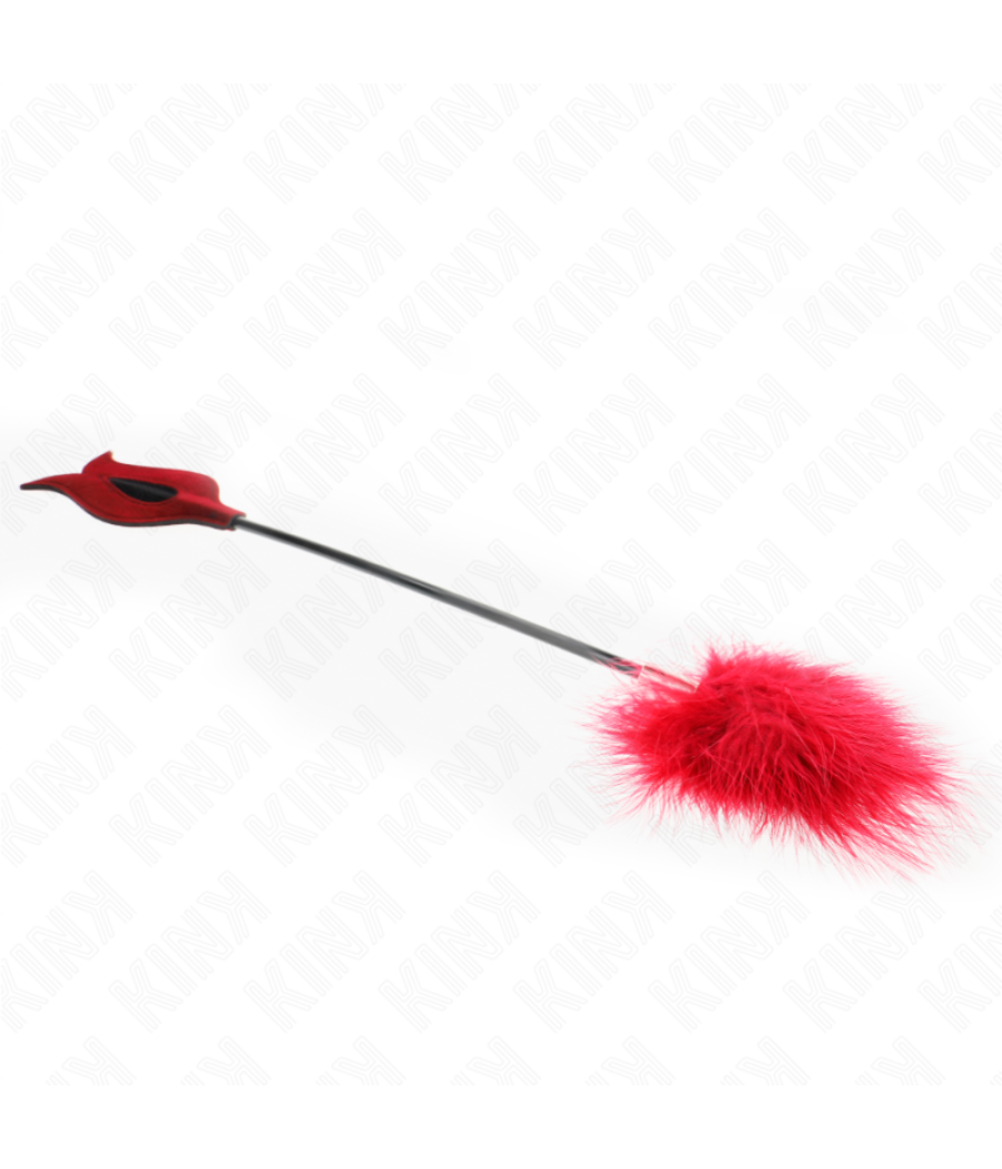 Kink - plumas para cosquillas con paleta forma de rosa 38 cm
