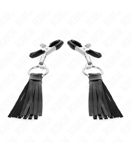 Kink - pinzas para pezones con borlas de polipiel 6 cm