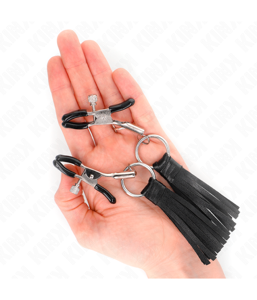 Kink - pinzas para pezones con borlas de polipiel 6 cm