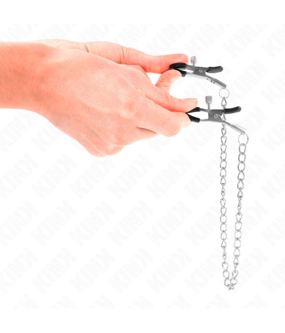 Kink - pinzas para pezones con cadena fina 30 cm