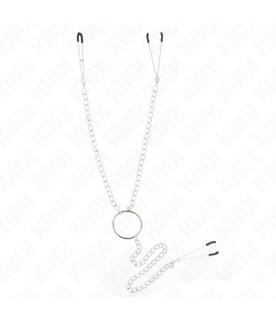 Kink - pinzas para pezones y clÍtoris con cadena 30 cm modelo 1
