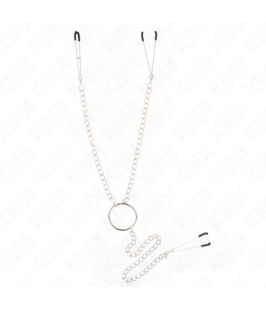 Kink - pinzas para pezones y clÍtoris con cadena 30 cm modelo 1