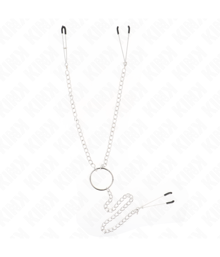 Kink - pinzas para pezones y clÍtoris con cadena 30 cm modelo 1