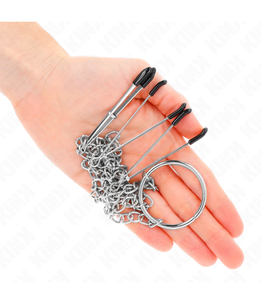 Kink - pinzas para pezones y clÍtoris con cadena 30 cm modelo 1