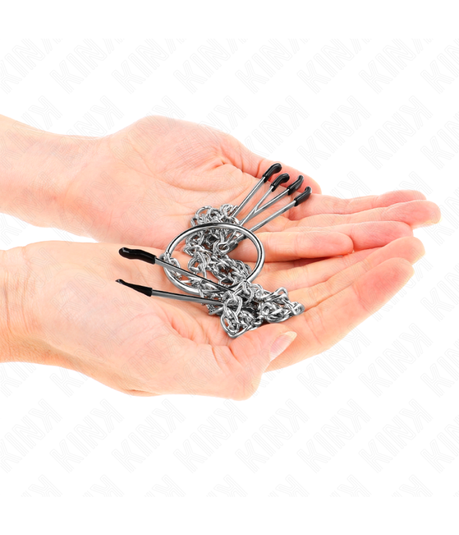 Kink - pinzas para pezones y clÍtoris con cadena 30 cm modelo 1