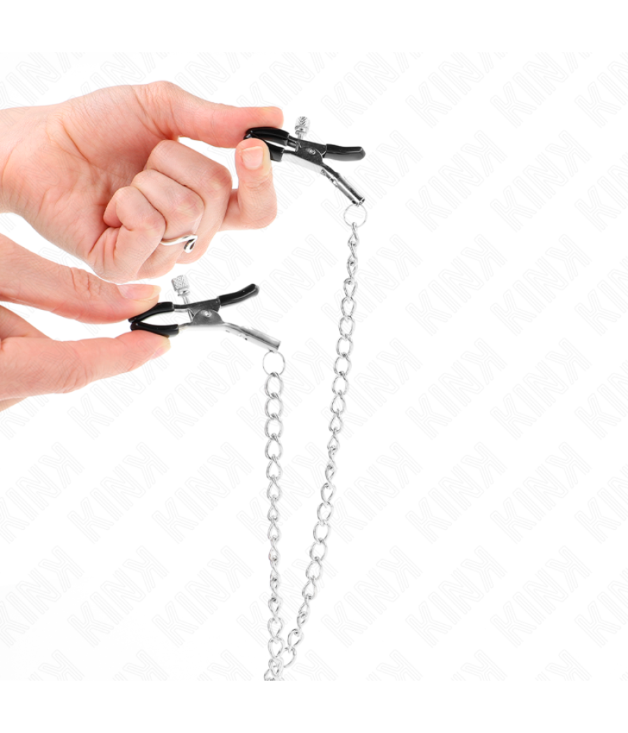 Kink - pinzas para pezones y clÍtoris con cadena 30 cm modelo 2
