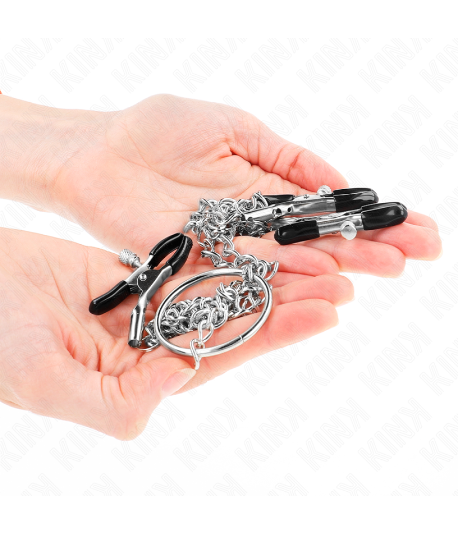 Kink - pinzas para pezones y clÍtoris con cadena 30 cm modelo 2