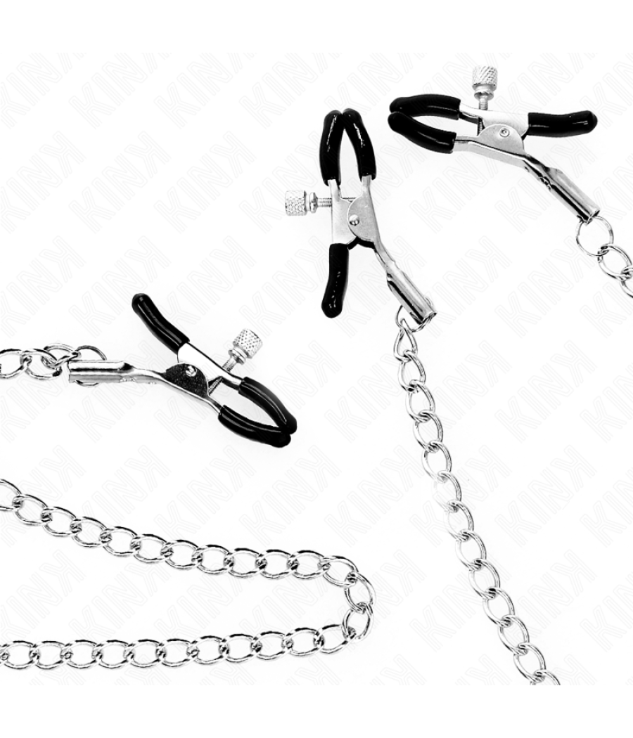 Kink - pinzas para pezones y clÍtoris con cadena 30 cm modelo 2