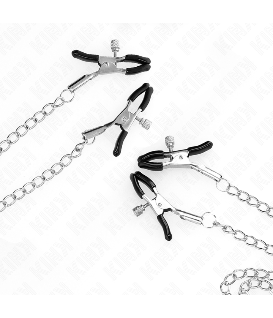 Kink - pinzas para pezones y clÍtoris 4 enganches ajustable plateado