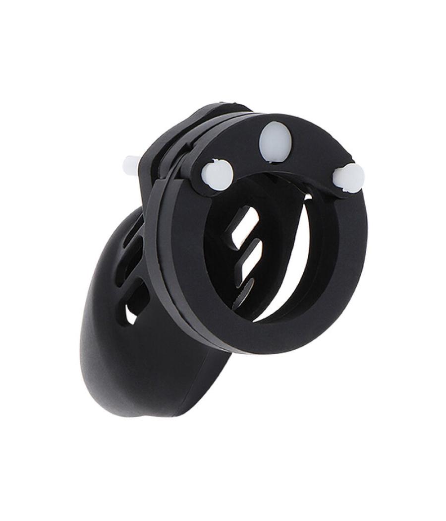 Hidden desire - extreme jaula de castidad silicona talla s negro