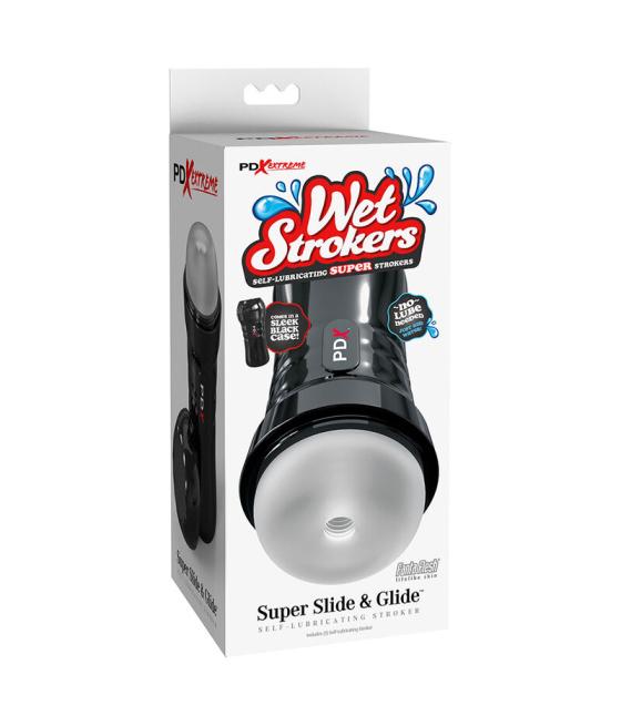 Pdx extreme - slide & glide masturbador autolubricante transparente