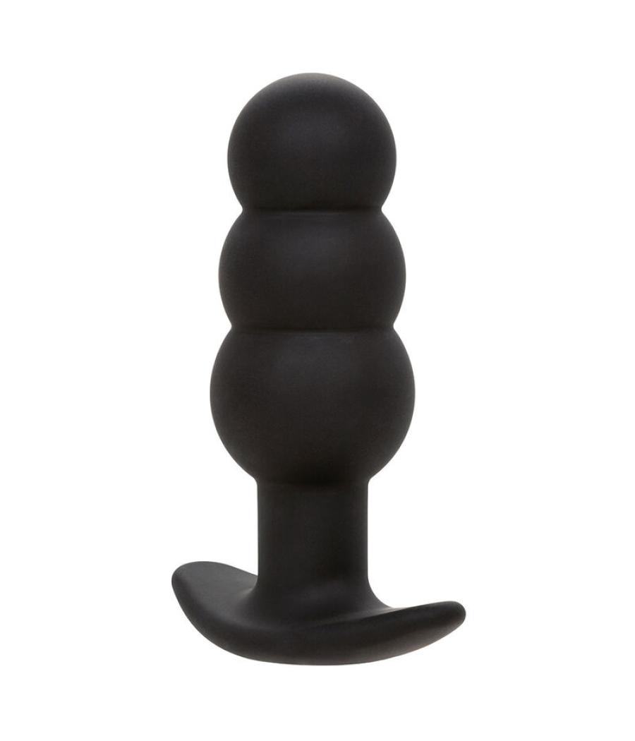 Calexotics - rock bottom plug anal con cuentas 10 vibraciones silicona negro