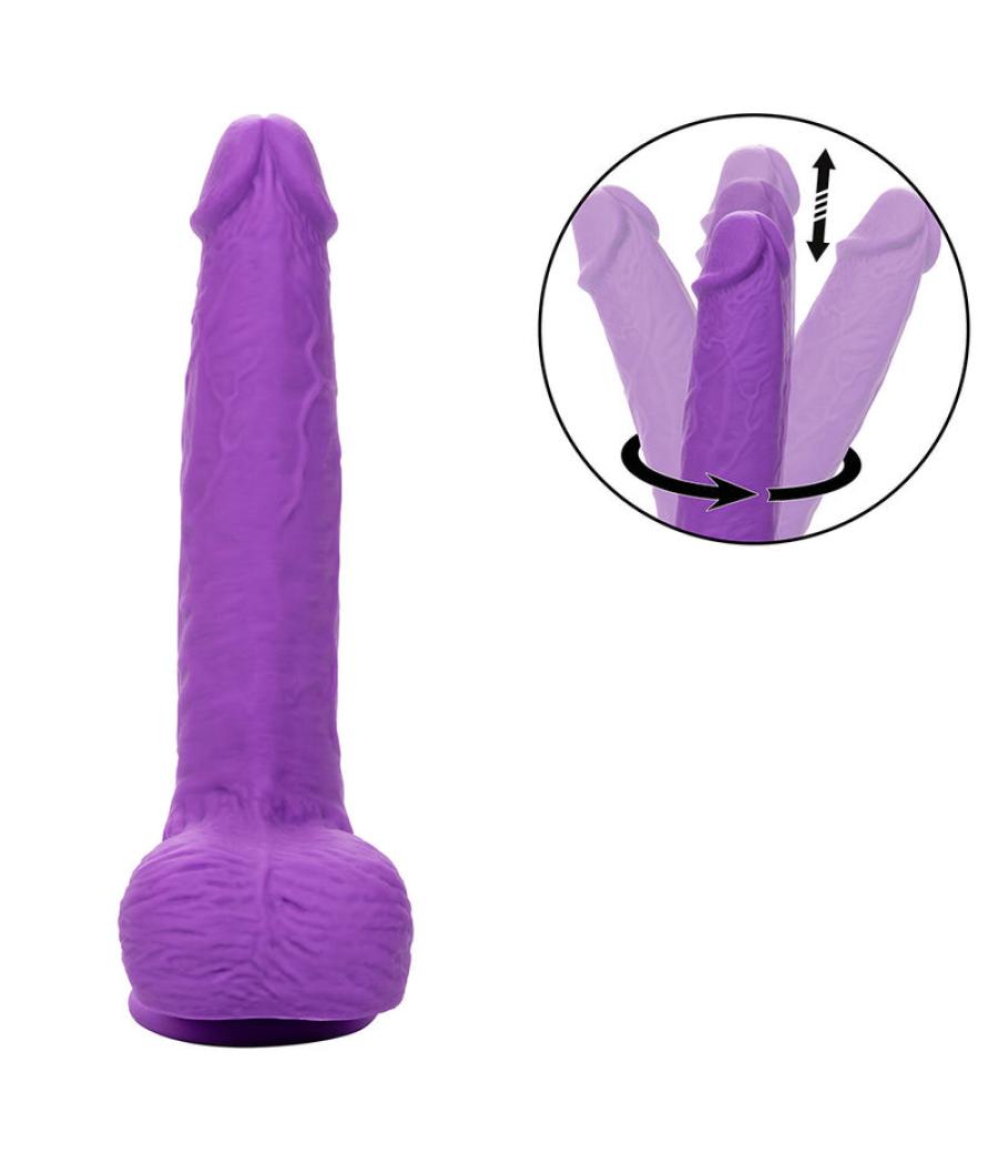 Calexotics - studs vibrador recargable y giratorio 10 vibraciones violeta