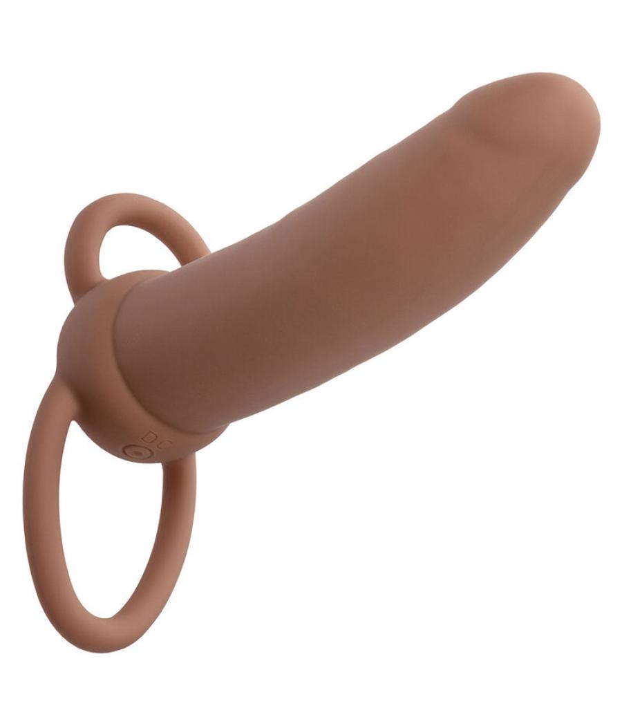 Calexotics - maxx doble penetrador grueso 10 vibraciones mulato