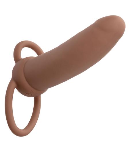 Calexotics - maxx doble penetrador grueso 10 vibraciones mulato