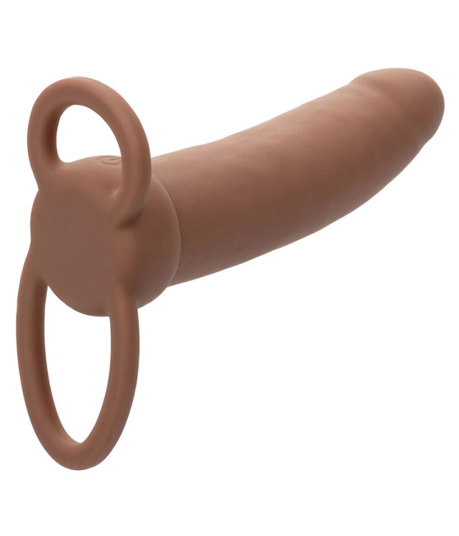Calexotics - maxx doble penetrador grueso 10 vibraciones mulato