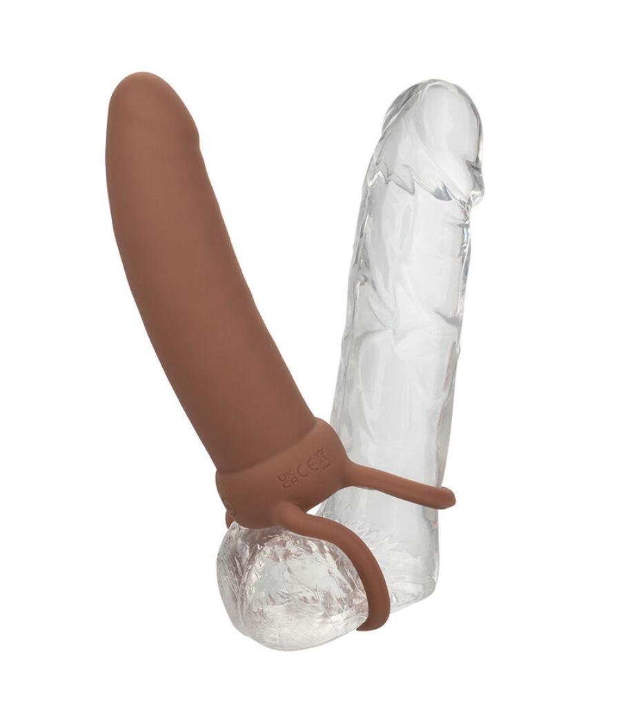 Calexotics - maxx doble penetrador grueso 10 vibraciones mulato