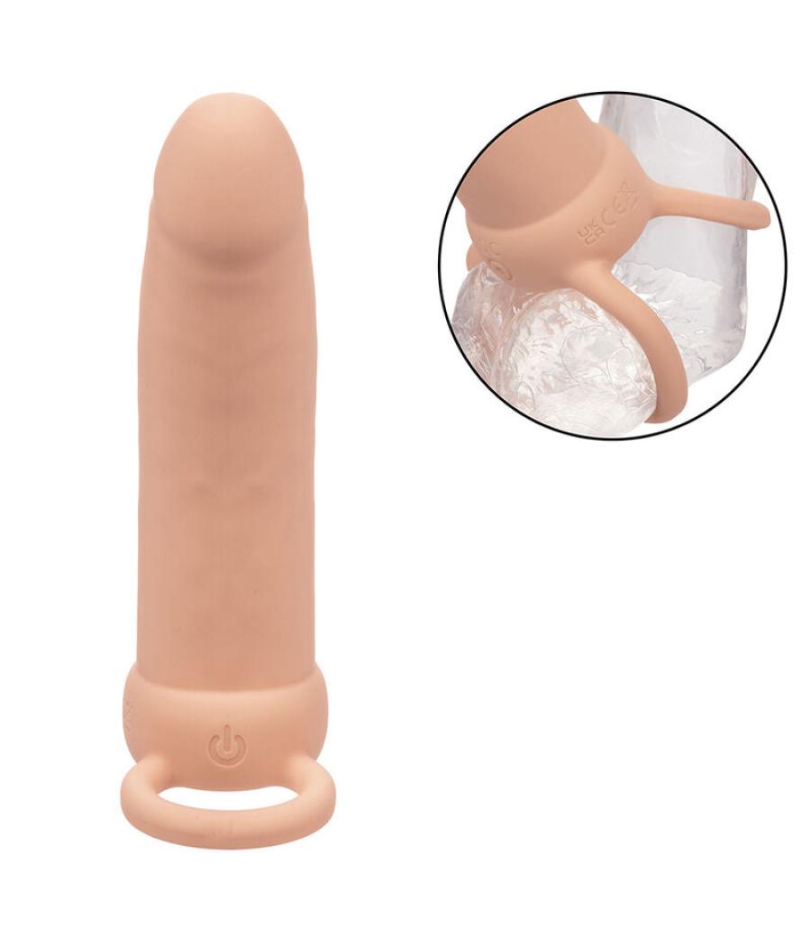 Calexotics - maxx doble penetrador grueso 10 vibraciones natural
