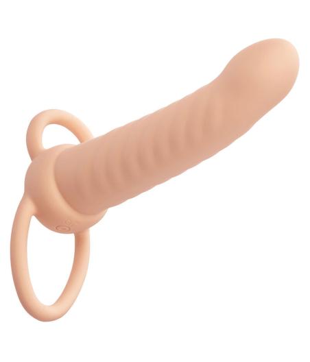 Calexotics - maxx doble penetrador acanalado 10 vibraciones natural