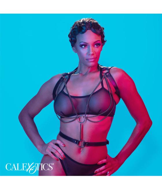 Calexotics - euphoria arnÉs estilo cabestro con mÚltiples cadenas premium